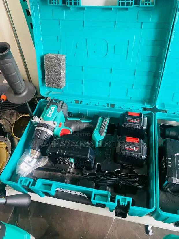 DCA 20V Lithium-Ion Brushless Cordless Impact Drill Set - 1