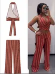 Zara Red Striped 2-Piece Set - Brand New - 1