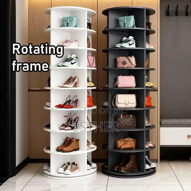 Wood-Mode White Bag and Shoe Racks - 1