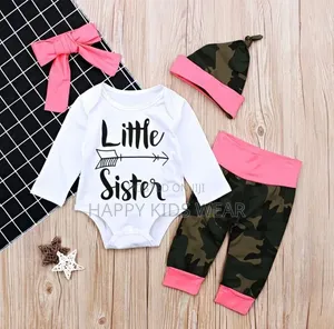 Baby Girls 2-Piece Set with 2 Headbands