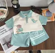 2 Piece Polo Shirt and Down Set for Boys - 2
