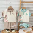 2 Piece Polo Shirt and Down Set for Boys - 5