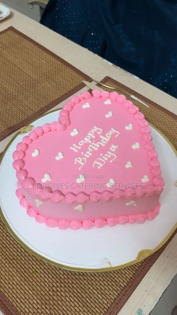 Heart Shaped Birthday Cake - 1