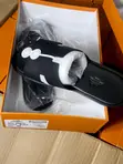 Men's Hermes Quality Leather Slides - 2