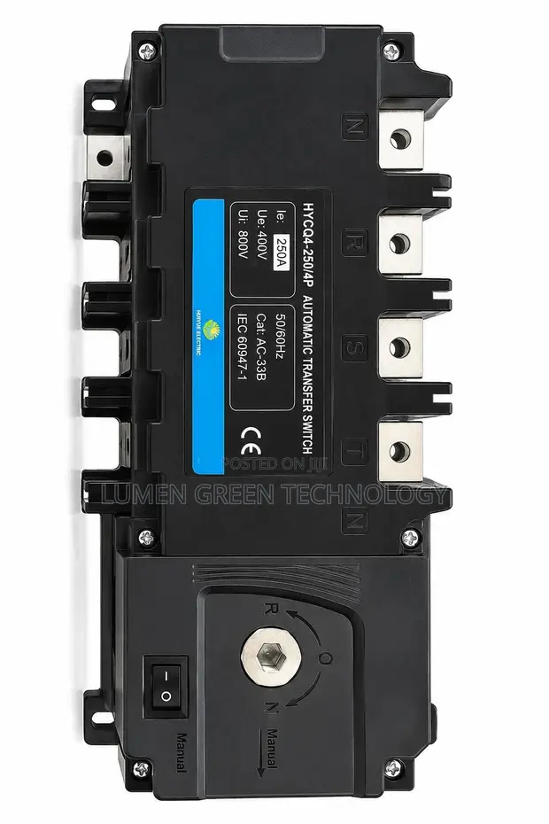 250A 3-Phase Industrial Automatic Transfer Switch - 1