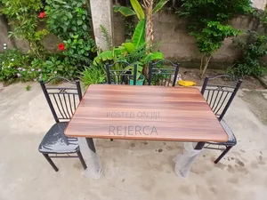 Durable Dining Table with 4 Chairs