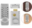 Mechanical Keyless Combination Keypad Rim Latch Door Lock Set - 1