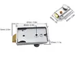 Mechanical Keyless Combination Keypad Rim Latch Door Lock Set - 2