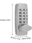 Mechanical Keyless Combination Keypad Rim Latch Door Lock Set - 3