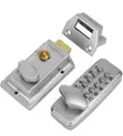 Mechanical Keyless Combination Keypad Rim Latch Door Lock Set - 5