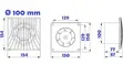 Awenta WA100 Ventilation Fan Ø100mm - 1