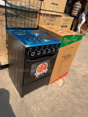 Royal Tech 50x50 Cooker: 2 Gas + 2 Electric Burners