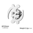 Sculpted Lapel Brooch - Gold-Tone - 1