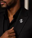 Sculpted Lapel Brooch - Gold-Tone - 4