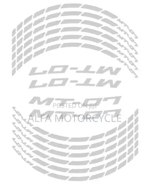 Yamaha MT-07 Reflective Wheel Rim Sticker Set (2014-2023)