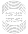 Yamaha MT-07 Reflective Wheel Rim Sticker Set (2014-2023) - 1