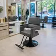 Professional Salon Chair - Dark Gray - 2