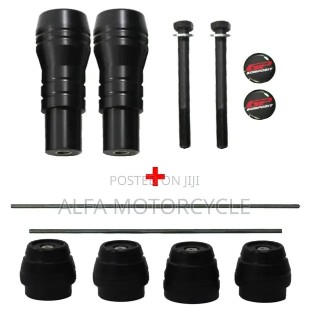 Yamaha MT-07 Full 6-Piece Slider Set Black (2014-2024) - 1
