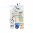 9 Pcs Newborn Hat, Socks, Mittens Set (0-6 Months) - 1