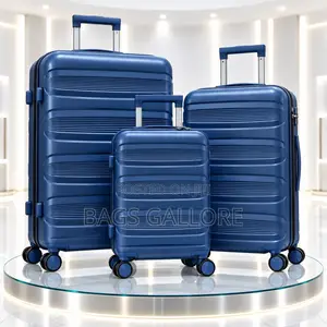Blue Black Luggage Set - 3 Piece