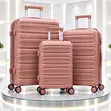 Blue Black Luggage Set - 3 Piece - 2