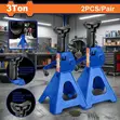 3 Ton Heavy Duty Jack Stands (2 Pair) - 3