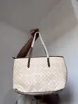 Quality Large Multicolor Leather Handbag - 1