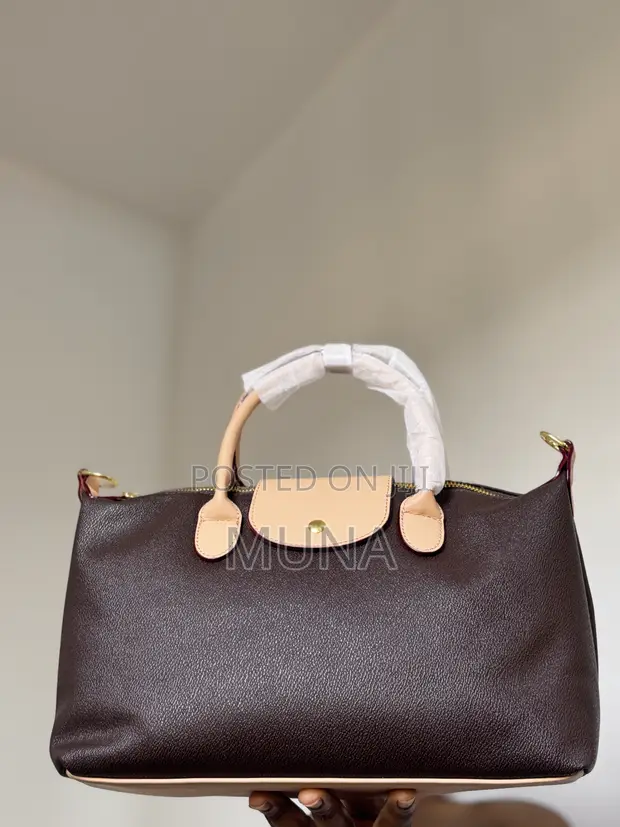 Quality Leather Handbag - Brown - 1