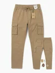 Designer Cargo Pants - Men's Brown Polycotton - 2