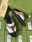 Gucci Thong Slides - Green/Red Stripe - 1