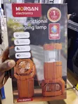 Multifunctional Solar Camping Light with Fan & Charger - 2