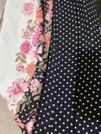 Polka Dot and Floral Chiffon Fabric - 2