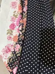 Polka Dot and Floral Chiffon Fabric - 3