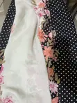 Polka Dot and Floral Chiffon Fabric - 5