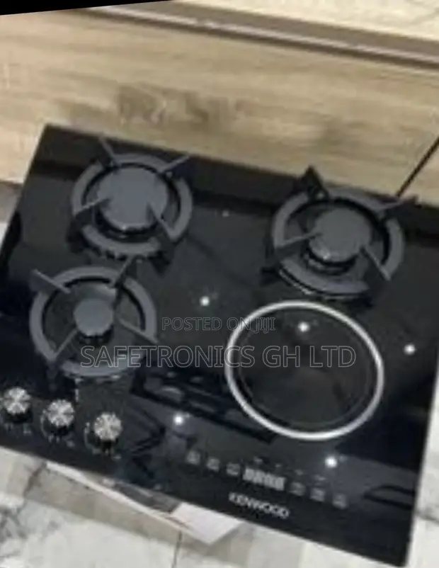 Brand New Kenwood 60cm 3 Gas + 1 Electric Hob - Black - 1