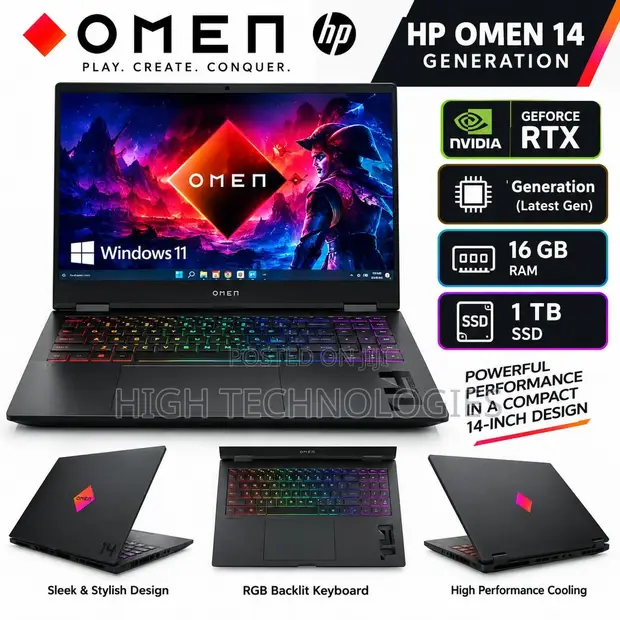HP Omen 16 Laptop - Intel Core Ultra 7, 16GB RAM, 1TB SSD - 1