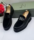 Berluti Black Leather & Suede Loafers with Metallic Bit - Size 40-46 - 1