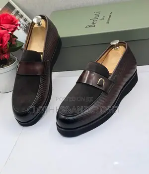 Berluti Brown Mixed-Texture Leather & Suede Loafers