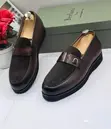 Berluti Brown Mixed-Texture Leather & Suede Loafers - 1