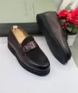 Berluti Brown Mixed-Texture Leather & Suede Loafers - 2