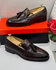 Rossi Dark Brown Leather Tassel Loafers - 2