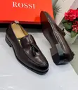 Rossi Dark Brown Leather Tassel Loafers - 3