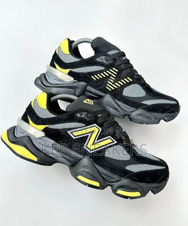 New Balance 9060 Black Yellow Sneakers - 1