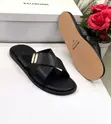 Balenciaga Black Crocodile-Embossed Slide Sandals - 2