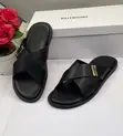 Balenciaga Black Crocodile-Embossed Slide Sandals - 3