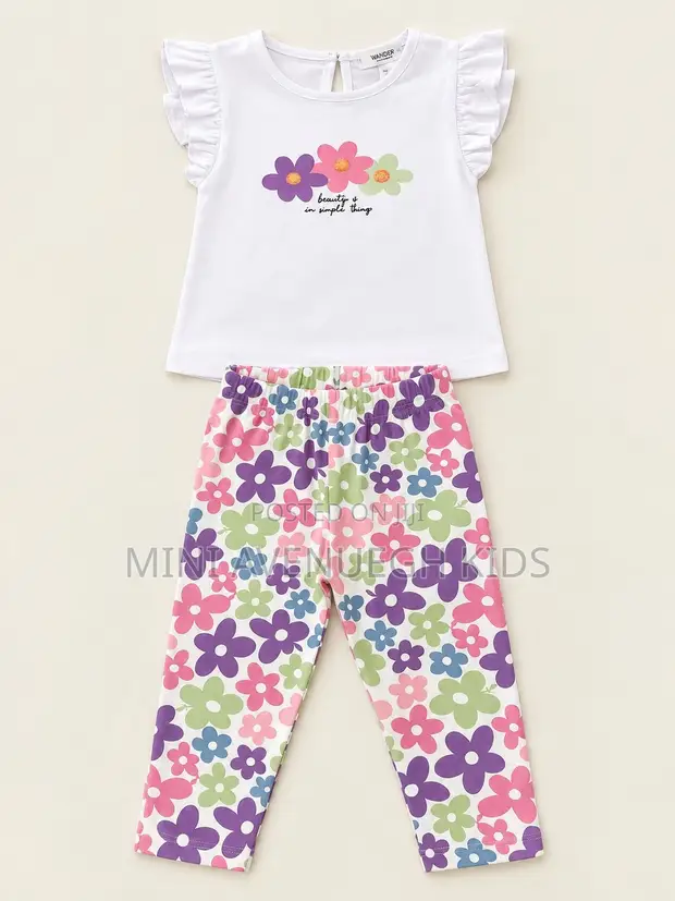 Baby Girls Tshirt & Leggings Set - 1