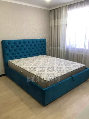 Brand New Upholstered Bed Frame - Deep Teal