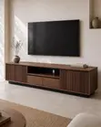 Wood-Mode Foreign TV Stand with Drawers and Shelves - 1
