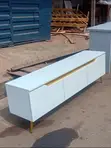 Wood-Mode Foreign TV Stand with Drawers and Shelves - 2