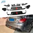 Mercedes-Benz C300 Rear Bumper Diffuser with LED - 3